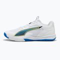 Încălțăminte de handbal PUMA Accelerate Turbo 4 Game On puma white/glowing red/ultra blue 8