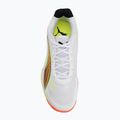 Încălțăminte de handbal PUMA Accelerate Turbo 4 Game On puma white/glowing red/ultra blue 5