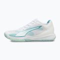 Încălțăminte de handbal PUMA Accelerate Pro 4 Game On puma white/baltic sea blue/fresh water