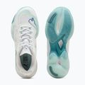 Încălțăminte de handbal pentru femei PUMA Vantage Nitro Game On puma white/baltic blue/fresh water 12