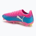 Încălțăminte de fotbal PUMA Ultra 6 Match FG/AG poison pink/puma white/sun stream/bright aqua/puma black 3