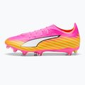 Încălțăminte de fotbal PUMA Ultra 6 Match FG/AG poison pink/puma white/sun stream/bright aqua/puma black