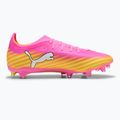 Încălțăminte de fotbal PUMA Ultra 6 Match FG/AG poison pink/puma white/sun stream/bright aqua/puma black 2