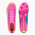 Încălțăminte de fotbal PUMA Ultra 6 Match FG/AG poison pink/puma white/sun stream/bright aqua/puma black 5