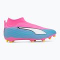 Încălțăminte de fotbal pentru copii PUMA Ultra 6 Match+ LL FG/AG Jr poison pink/puma white/sun stream/bright aqua/puma black 2