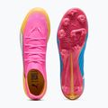 Încălțăminte de fotbal PUMA Ultra 6 Pro FG/AG poison pink/puma white/sunstream/bright aqua/puma black 5