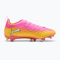 Încălțăminte de fotbal pentru copii PUMA Ultra 6 Pro Jr FG/AG poison pink/puma white/sunstream/bright aqua/puma black 2