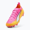 Încălțăminte de fotbal pentru copii PUMA Ultra 6 Pro Jr FG/AG poison pink/puma white/sunstream/bright aqua/puma black 4