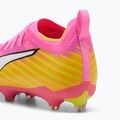 Încălțăminte de fotbal pentru copii PUMA Ultra 6 Pro Jr FG/AG poison pink/puma white/sunstream/bright aqua/puma black 5
