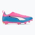 Încălțăminte de fotbal pentru copii PUMA Ultra 6 Pro Jr FG/AG poison pink/puma white/sunstream/bright aqua/puma black 2