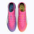 Încălțăminte de fotbal PUMA Ultra 6 Ultimate FG poison pink/puma white/sun stream/bright aqua/puma black 5