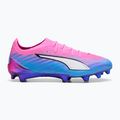 Încălțăminte de fotbal PUMA Ultra 6 Ultimate FG poison pink/puma white/sun stream/bright aqua/puma black 3