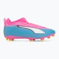 Încălțăminte de fotbal pentru copii PUMA Ultra 6 Match FG/AG Jr poison pink/puma white/sun stream/bright aqua/puma black 2