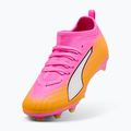 Încălțăminte de fotbal pentru copii PUMA Ultra 6 Match FG/AG Jr poison pink/puma white/sun stream/bright aqua/puma black 4