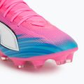 Încălțăminte de fotbal PUMA Ultra 6 Match + FG/AG poison pink/puma white/sun stream/bright aqua/puma black 7