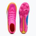 Încălțăminte de fotbal PUMA Ultra 6 Match + FG/AG poison pink/puma white/sun stream/bright aqua/puma black 5