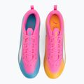 Încălțăminte de fotbal pentru copii PUMA Ultra 6 Play FG/AG Jr poison pink/puma white/sun stream/bright aqua/puma black 5