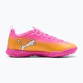 Încălțăminte de fotbal pentru copii PUMA Ultra 6 Play TT Jr poison pink/puma white/sun stream/bright aqua/puma black 2