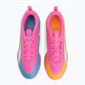 Încălțăminte de fotbal pentru copii PUMA Ultra 6 Play TT Jr poison pink/puma white/sun stream/bright aqua/puma black 5