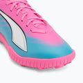 Încălțăminte de fotbal pentru copii PUMA Ultra 6 Play TT Jr poison pink/puma white/sun stream/bright aqua/puma black 7