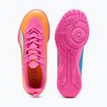 Încălțăminte de fotbal pentru copii PUMA Ultra 6 Play It Jr poison pink/puma wht/sun stream/bright aqua/puma blk 4