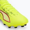 Încălțăminte de fotbal pentru copii PUMA Ultra 6 Match FG/AG Jr yellow alert/puma black/glowing red/lime squeeze 7
