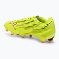 Încălțăminte de fotbal PUMA Ultra 6 Play FG/AG yellow alert/puma black/glowing red/lime squeeze 3