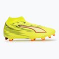 Încălțăminte de fotbal PUMA Ultra 6 Play+ FG/AG yellow alert/puma black/glowing red/lime squeeze 2