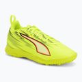 Încălțăminte de fotbal pentru copii PUMA Ultra 6 Play TT Jr yellow alert/puma black/glowing red/lime squeeze
