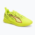 Încălțăminte de fotbal pentru copii PUMA Ultra 6 Play IT Jr yellow alert/puma black/glowing red/lime squeeze