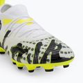 Încălțăminte de fotbal pentru copii PUMA Future 9 Match Creativity Fg/Ag Jr yellow alert/mint jelly/puma white/puma black 7