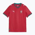 Tricou de fotbal pentru copii PUMA FPF Portugal Home Jersey Replica Club Jr roșu/verde