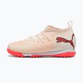 Încălțăminte de fotbal pentru copii PUMA Future 9 Match TT+ Mid Jr sugared almond/puma white/ultra red/puma black