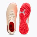Încălțăminte de fotbal pentru copii PUMA Future 9 Match TT+ Mid Jr sugared almond/puma white/ultra red/puma black 5