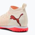 Încălțăminte de fotbal pentru copii PUMA Future 9 Match TT+ Mid Jr sugared almond/puma white/ultra red/puma black 6
