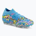 Încățăminte de fotbal PUMA Future 9 Ultimate Advanced Level FG puma white/blue glimmer/pink glimmer/yellow alert