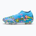 Încățăminte de fotbal PUMA Future 9 Ultimate Advanced Level FG puma white/blue glimmer/pink glimmer/yellow alert