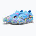 Încățăminte de fotbal PUMA Future 9 Ultimate Advanced Level FG puma white/blue glimmer/pink glimmer/yellow alert 3