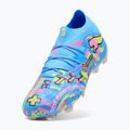 Încățăminte de fotbal PUMA Future 9 Ultimate Advanced Level FG puma white/blue glimmer/pink glimmer/yellow alert 4