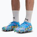 Încățăminte de fotbal PUMA Future 9 Ultimate Advanced Level FG puma white/blue glimmer/pink glimmer/yellow alert 7