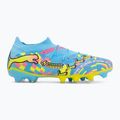 Încățăminte de fotbal PUMA Future 9 Match Advanced Level FG/AG puma white/blue glimmer/pink glimmer/yellow alert 2