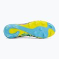 Încățăminte de fotbal PUMA Future 9 Match Advanced Level FG/AG puma white/blue glimmer/pink glimmer/yellow alert 4