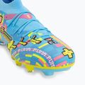 Încățăminte de fotbal PUMA Future 9 Match Advanced Level FG/AG puma white/blue glimmer/pink glimmer/yellow alert 7