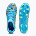 Încălțăminte de fotbal pentru copii PUMA Future 9 Match Advanced Level FG/AG Jr puma white/blue glimmer/pink glimmer/yellow alert 5