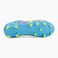 Încălțăminte de fotbal pentru copii PUMA Future 9 Match Advanced Level FG/AG Jr puma white/blue glimmer/pink glimmer/yellow alert 4