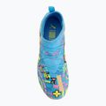 Încălțăminte de fotbal pentru copii PUMA Future 9 Match Advanced Level FG/AG Jr puma white/blue glimmer/pink glimmer/yellow alert 5