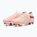 Încățăminte de fotbal PUMA Future 9 Ultimate Low FG sugared almond/puma white/ultra red/puma black 3
