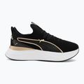 Încălțăminte pentru femei PUMA Softride Sabrina Polished Chrome puma black/puma white/puma gold 2