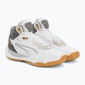 Pantofi de baschet pentru bărbați PUMA Playmaker Pro Mid Trofee cenușă cenușie / fier turnat / aur Puma 4
