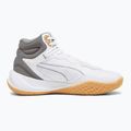 Pantofi de baschet pentru bărbați PUMA Playmaker Pro Mid Trofee cenușă cenușie / fier turnat / aur Puma 9